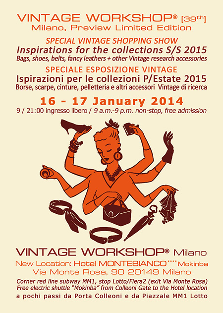 Evento Vintage Workshop Milano 39 edizione 16 e 17 gennaio 2014